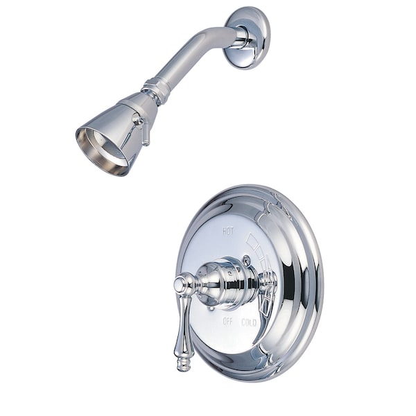 Shower Faucet, 2, Wall Mount, Polished Chrome